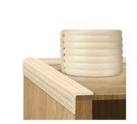 YUEKOPOU Parachoques de seguridad 2M - Protectores de bordes autoadhesivos tipo W, tiras anticolisión for muebles, sillas, escaleras, garajes, armarios y artículos esenciales for el hogar.(Beige)