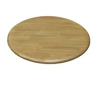 YUEKOPOU Plato giratorio Lazy Susan de madera maciza, plato giratorio grande for servir en la cocina, comedor, bandeja giratoria antideslizante estable(Log,110cm/43in)