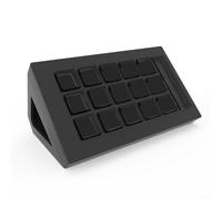 YUEKOPOU Teclado USB con Cable, Teclado numérico, Innovative Design of For Stream Deck Keyboard Featuring 15 Customizable LCD Buttons for Ease of Use(Black)