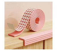YUEKOPOU Topes de seguridad de espuma autoadhesivos: protectores de esquinas, tiras anticolisión, acolchado for muebles, armarios, escaleras, mesas, paredes y protección del hogar.(Pink,5m/16.4ft)