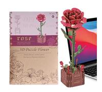 Yuemeuy 3D de Flor - Modelo de Diseño de Dalia en Capas | 3D de Flores - para el Hogar, la Casa, Las Oficinas, el Interior, Exterior, los Adultos y los Amantes