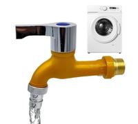 Yuemeuy Grifo de baño monomando, Fregadero de baño de un grifo | Grifo multiusos para fregadero de tocador con un orificio | Grifo compacto de agua fría, grifo de agua potable para baño, lavadero