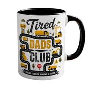 Yuemeuy Mug Café Para Papá | Taza De 330 Mililitros Con Un Estampado Novedoso De Coches Y Mapas - Taza de Café de Cerámica Divertida y Graciosa - Para Mamá Papá Esposo Hombres Mujeres Niños Amigo