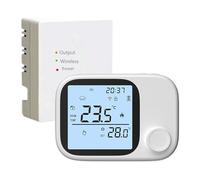 Yuemeuy Termostato Inteligente para Hogar - Monitor De Temperatura Inalámbrico con Pantalla Digital,Controlador Inteligente,Control por App y Voz para Interiores Hogar Dormitorio Sala de Estar