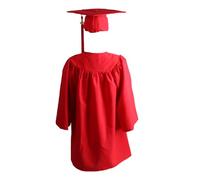 Yuemeuy Toga y birrete de graduación preescolar,Toga de graduación para niños | vestido, gorra, juegos de dijes 2024 para niños,Abalorio del año 2024, bata de coro transpirable y universal para