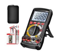 Yuemeuy Voltímetro Multímetro,Kit De Detección,Medidor de Prueba de Ohmio, Voltio y Amperio - para Enchufe, Circuito, Aplicaciones Automotrices y Eléctricas en Hogar, Garaje, Taller e Industrial