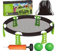YUEMING Juegos Playa, Juegos al Aire Libre, Pelota Playa con 2 Bolas, Bolsa con Cordón y Bomba, Actividades de Diversión, para Jugar en el Parque, jardín, Playa o en la casa