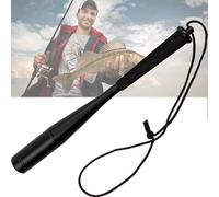 YUEMING Mazo de Pescar, Asesino de Peces, 24.7CM Mazo de Pescar de Aluminio Desmontable, Aturdidor de Peces de Metal con Mango Antideslizante y Correa de Mano Accesorio de Pesca (Negro)