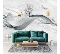YueMingDi Animales Ciervos Plantas Árboles Texturas Decoración Del Hogar Sala De Estar Dormitorio Papel Tapiz Arte Fondos-150Cm×105Cm