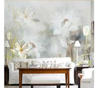 YueMingDi Textura De Paisaje Floral Blanco Decoración Del Hogar Sala De Estar Dormitorio Papel Tapiz Arte Fondo-300Cm×210Cm