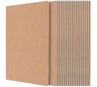 YUENPUN 20 Pack A5 Notepads, Lined kraft Notebook A5, Brown Cover Journal Notebook, 72 Pages Lined Notepad Multipack for Travelers, Students, School, Office, 25x14cm