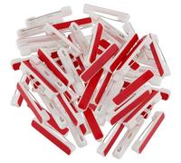 YUENPUN 300 pines de seguridad autoadhesivos, pasadores de barra de seguridad de plástico con parte trasera adhesiva, insignias de pin para manualidades, insignias de identificación, etiquetas de