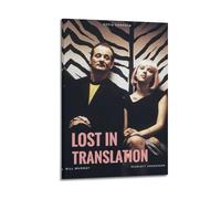 YUERBNC Póster de película Lost in Translation vintage, arte de pared, lienzo estético, póster de música y películas, pintura decorativa para sala de estar, dormitorio, 20 x 30 cm, estilo marco