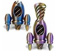 Yueser Cono Imposible, 2 Piezas Cohete Espiral 3D Printed Spiral Cone Fidget Toy Fidget Toy Juguetes Sensoriales Regalos Cumpleaños Niños Colegio Aliviar el Estrés para Niños y Adultos Ansiedad TDAH