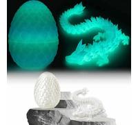 Yueser Huevo de Dragón Impreso 3D - Juguete Articulado y Flexible - Estatua de Dragón en Huevo - Decoración del Hogar para Pascua