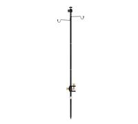 YueShengYCHUANG Bastidor Compacto para Farol Camping con Fijación Mesa O Suelo y Punta Anclaje Metal Negro Incluye Estuche te Acuado para Campamento y, 3 Secciones