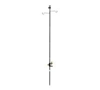 YueShengYCHUANG Bastidor Compacto para Farol Camping con Fijación Mesa O Suelo y Punta Anclaje Metal Negro Incluye Estuche te Acuado para Campamento y, 4 Secciones