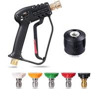 YUET Pistola de Lavado de Alta Presión de 4350 PSI para Bosch Nilfisk | con 5 Boquillas de Pulverización, Conexión Rápido y Adaptador de 1/4 ", Kits de Limpiadora de Alta Presión M22-14 mm