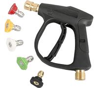 YUET Pistola Rociadora Limpiadora de Alta Presión con 5 Boquillas, 4000 PSI Pistola de Espuma para Nieve de Conector Rápido 1/4", Pistola Rociadora de Rosca Métrica M22 para Lavado de Coches