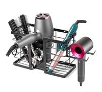 YUET Soporte para secador de pelo, estación alisadora para secador de pelo, montaje en pared/autoadhesivo, soporte organizador de cables, organizador de cables, para tocador supersónico Dyson para
