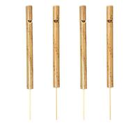 yueton 4 silbatos de flauta de bambú para pájaros, instrumentos de viento de bambú, flauta, llave C, pulido