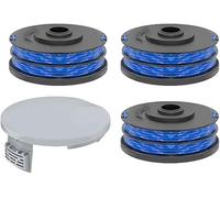 YUETTYY Bobina de repuesto para cortabordes y fundas de bobina para Ryobi-RLT4027, RLT4125, RLT5027, RLT5127, RLT6030, RLT6130 Accesorios de bobina y hilo para cortabordes (3+1)