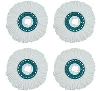 YUETTYY Cabezal de fregona giratorio, cabezal de repuesto lavable para mopa de disco limpio Leifheit, cabezal de fregona de repuesto de microfibra de forma redonda 2/4 piezas (4)