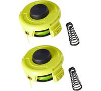 YUETTYY Juego de 1/2 bobina de recortadora y resorte de cubierta para Ryobi RAC118 carrete de 1,2 mm RLT3525S, carrete de repuesto y accesorios de resorte de cubierta (2 juegos)