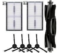 YUETTYY Juego de 7 filtros de cepillo lateral para aspiradora Eufy X8 Pro Serie X8 Pro SES, juego de accesorios de piezas de repuesto, 1 cepillo principal, 4 cepillos laterales, 2 filtros