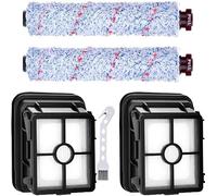 YUETTYY Kit de 5 filtros de cepillo de rodillo para aspiradora Bissell CrossWave 1713N 2225N 2582N 17132 25821, 2 cepillos de rodillo, 2 filtros HEPA, 1 cepillo de limpieza