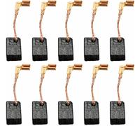 YUETTYY Paquete de 10 escobillas de carbón CB459 para amoladora Makita GA5030 GA4530R GA4534 JS1000 GA5030 TM3000C PJ7000 Negro