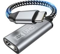 YUETUOL Adaptador USB C a HDMI, 4K Adaptador Tipo C a HDMI para Thunderbolt 3/4, Salida de Audio de Vídeo para iPhone 16/15 Pro/MAX, MacBook Pro,Pixelbook,Surface Book, Samsung Galaxy S22