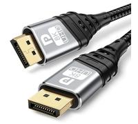 YUETUOL Cable Displayport 1.4 1M, DP Cable 8K@60Hz, 4K@144Hz, 2K@240Hz, HDR10, DSC 1.2, G-Sync&Free-Sync, Cable Displayport 240Hz de Alta Velocidad 32.4Gbps Compatible con PC, Gaming, Monitor