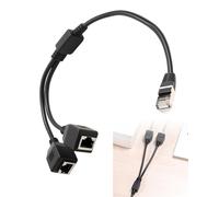YUEWEESER Adaptador de red Ethernet RJ45, conector RJ45 acoplador de Internet 1 macho a 2 hembra, cable adaptador en Y adecuado para Cat5, Cat5e, Cat6, Cat7