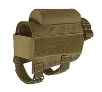 YUEWO Tactical Rifle Pistola buttstock mejilla Resto Riser Cartuchos Carrier Case Holder Nuevo, Caqui