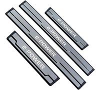 YUEXIANGJING 4 Piezas Acero Inoxidable Embellecedores de Umbral de Puerta de Coche para Nissan X-Trail T33 Qashqai J12 Ariya e-Power 2024, Autoadhesivo Puerta Guardias del Borde Estribos