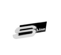 YUEXIANGJING Emblema Adhesivo metálico 3D para Audi Sline TT Q2 Q3 Q5 Q7 Q8 A3 A4 A5 A6 A7, Car Edition Logo Pegatinas con emblemas Pegatinas con Logotipos para automóviles,C