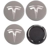 YUEXIANGJING Tapa Central de Rueda para Tesla Model 3 2021-2023 56mm, Tapacubo Llanta Tapas Centro Tapacubos Coche Accesorios Llanta Rueda Cubre Tapacubos 4 Piezas