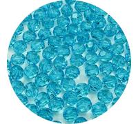 YUEXIGO 1000 cuentas facetadas redondas acrílicas de 6 mm para manualidades, cuentas espaciadoras redondas facetadas para costura, manualidades, decoración, collares, pulseras, aretes, fabricación de