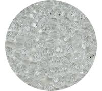 YUEXIGO 1000 cuentas facetadas redondas acrílicas de 6 mm para manualidades, cuentas espaciadoras redondas facetadas para costura, manualidades, decoración, collares, pulseras, aretes, fabricación de