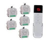 Yueyang Interruptor WiFi para Persianas Eléctricas con Mando a Distancia RF433mhz, Temporizador Switch para Cortinas, Compatible con Alexa