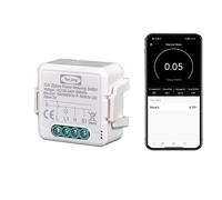Yueyang Interruptor zigbee de 16 A con medidor de consumo eléctrico, relé de potencia metering Smart Control App Smart Life, On/Off Control, compatible con Alexa Echo y Google Home, relé 3680 W (1)