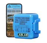 Yueyang Módulo interruptor de luz inteligente Matter, mini interruptor de relé WiFi 1 gang 16A La automatización del hogar inteligente funciona con Homekit Alexa Google Home (1)