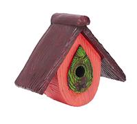 Yueyashux Bird House Garden Tree Decoration Hummingbird Resin Craft Craft Patio Decoración (9191 Registros) (9191 Naranja) (Rojo)