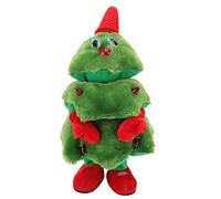 YUEYASHUX Electric Christmas Tree Plush Toy Lindo Cantando Bailando 8 Canciones Play Continuo Swinging for Kids (Árboles de Navidad)