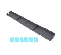 YUEYASHUX Estante magnético de silicona para estufa, 3 particiones funcionales para cocina, color gris
