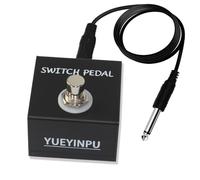 Yueyinpu Pedal de interruptor de grifo para pedal de efectos de guitarra con cable TS (interruptor de grifo de desbloqueo)