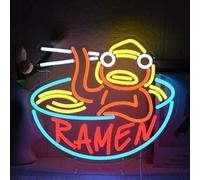 YUEYYNS Luz de Neón Ramen Cartel de Neón de USB con interruptor regulable para pared de neón para restaurante japonés Bar Cocina Comedor de sushi Decoración de carteles
