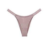 YUEZHAN Braguitas Calzoncillos Pantalones Sexys De Seda De Hielo para Mujer con Cintura Baja Realce De Cadera Deportivos De Moda con Horquilla Alta Talla M Rosa (Pantalones En V)