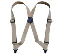 YUEZHAN Suspender Tirantes De Moda para Hombre 2 Clips para Adultos Tirantes Laterales De Plástico Correa para Cinturón Camisa Pantalones Tirantes Color Beige